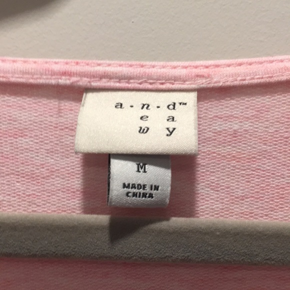 Pink Heather Tie Front Shirt- Long Sleeve - SzM - Picture 2 of 4